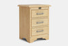Villager 3 Drawer Bedside Table