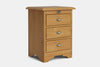 Villager 3 Drawer Bedside Table