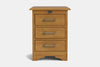 Villager 3 Drawer Bedside Table