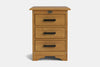 Villager 3 Drawer Bedside Table
