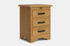Villager 3 Drawer Bedside Table
