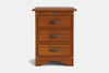 Villager 3 Drawer Bedside Table