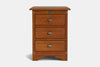 Villager 3 Drawer Bedside Table