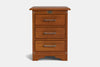 Villager 3 Drawer Bedside Table