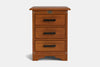 Villager 3 Drawer Bedside Table