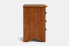 Villager 3 Drawer Bedside Table