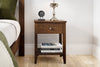 Ivydale Wide 1 Drawer Bedside Table - Ash