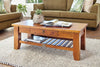 Ferngrove Coffee Table with Rack & Drawer