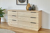 McKenzie 6 Drawer Large Lowboy - Ash