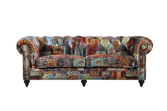 Chesterfield High Arm Sofa – Digit Print