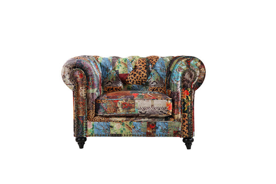 Chesterfield High Arm Sofa – Digit Print