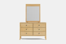  Andes 6 Drawer Dresser & Mirror - Pine