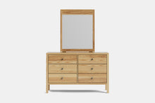  Andes 6 Drawer Dresser & Mirror- Ash