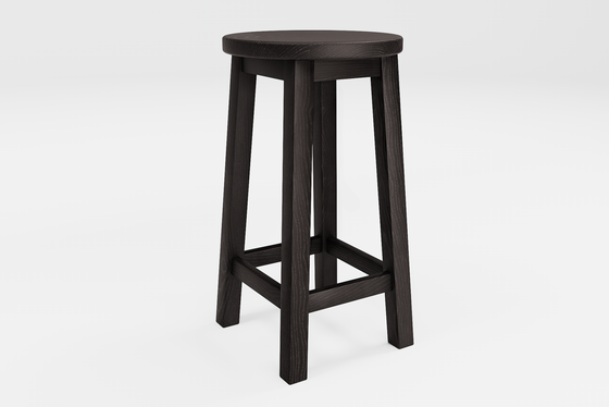 Barclay Round Barstool - Ash
