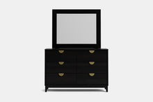  Bronte 6 Drawer Dresser & Mirror - Pine