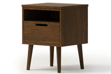  Cairo 1 Drawer Bedside Table with Box - Ash