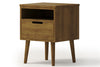 Cairo 1 Drawer Bedside Table with Box - Pine
