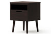 Cairo 1 Drawer Bedside Table with Box - Pine