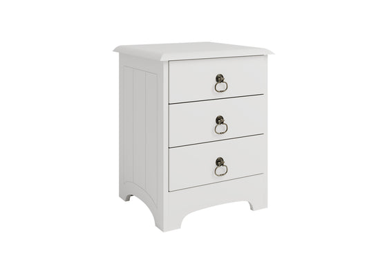 Calais 3 Drawer Bedside Table