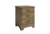 Calais 3 Drawer Bedside Table