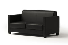  Charleston 2 Seat Sofa - Black PU