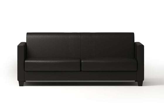 Charleston 3 Seat Sofa - Black PU