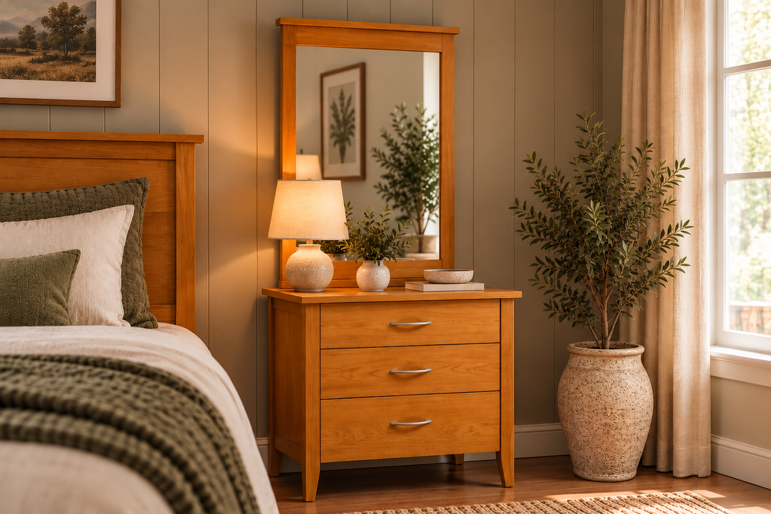 Custom Ivydale Bedside with Mirror - $2,339