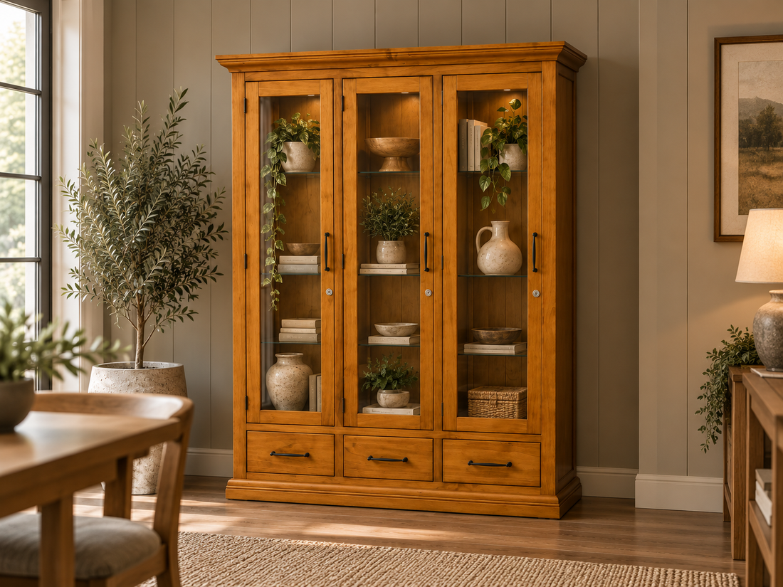 Custom Waihi 3 Door Display Cabinet