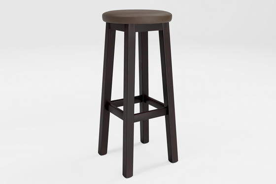 Barclay Round Barstool - Pine