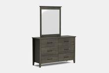 Ivy 6 Drawer Dresser & Mirror - Pine