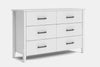 Ivy 6 Drawer Lowboy - Pine