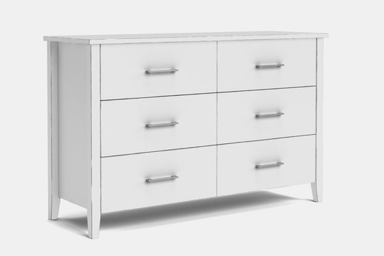 Ivy 6 Drawer Lowboy - Pine