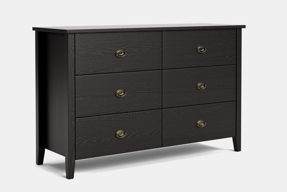 Ivy 6 Drawer Lowboy - Ash