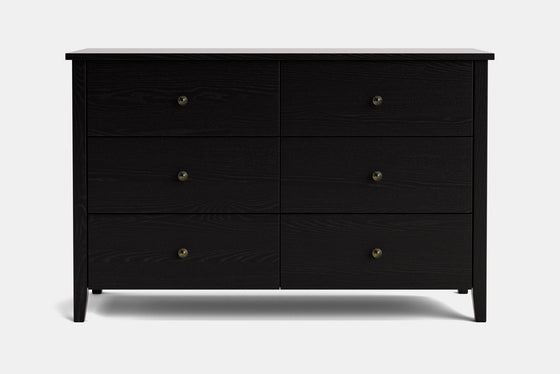 Ivy 6 Drawer Lowboy - Ash