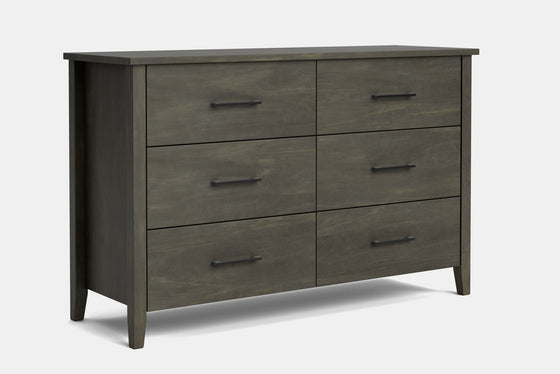 Ivy 6 Drawer Lowboy - Pine