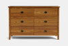 Ivy 6 Drawer Lowboy - Ash