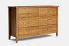 Ivy 6 Drawer Lowboy - Ash