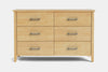 Ivy 6 Drawer Lowboy - Pine