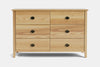 Ivy 6 Drawer Lowboy - Ash