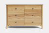 Ivy 6 Drawer Lowboy - Ash