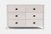 Ivy 6 Drawer Lowboy - Ash