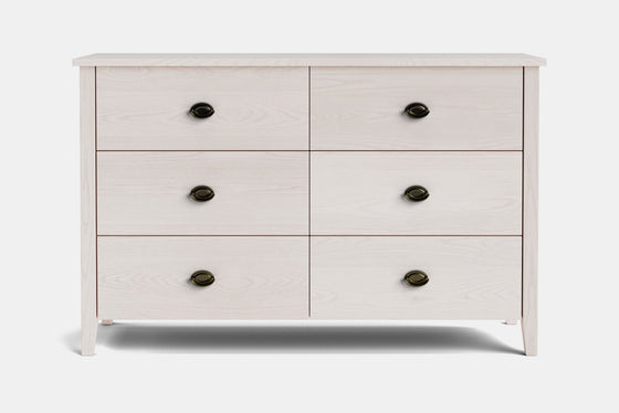 Ivy 6 Drawer Lowboy - Ash