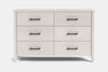 Ivy 6 Drawer Lowboy - Ash