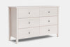 Ivy 6 Drawer Lowboy - Ash