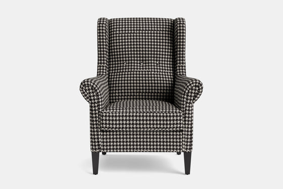 Korver 1 Seat Sofa – Houndstooth Fabric