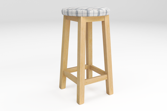 Barclay Round Barstool - Pine