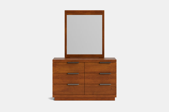 McKenzie 6 Drawer Dresser & Mirror - Pine
