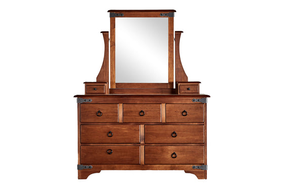 Nordic 9 Drawer Dresser & Mirror