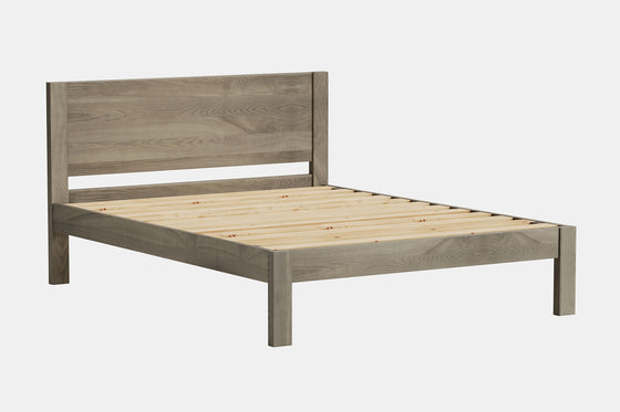 Omoto Panelled Bed - Ash