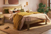 Omoto Panelled Bed - Pine